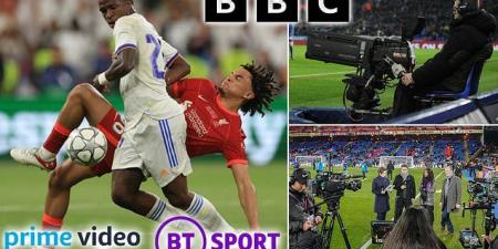 BBC announce they will broadcast Champions League highlights for the first-time EVER from 2024 after agreeing a three-year deal... with BT Sport and Amazon Prime also part of the £1.5billion deal 