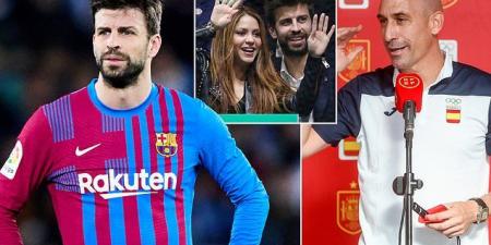 Gerard Pique 'asked Spanish FA president Luis Rubiales to move a Spain game so he could watch a Davis Cup TENNIS MATCH with his then-girlfriend Shakira'