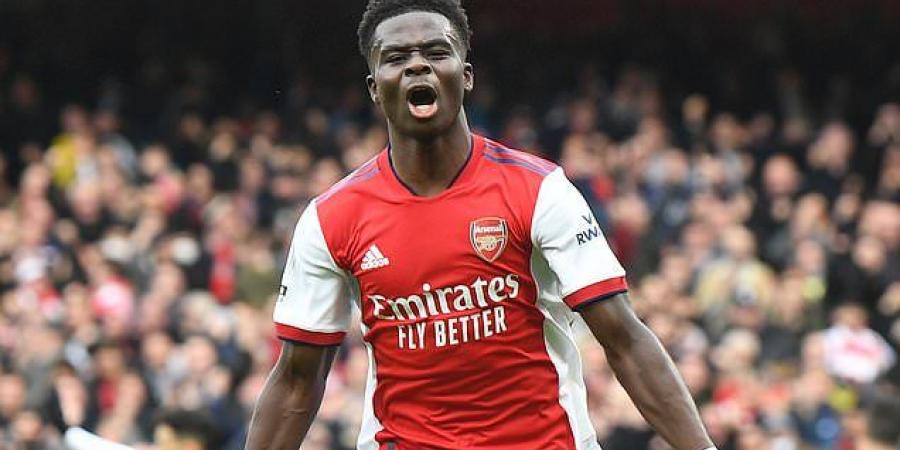 Ecstatic Arsenal fans claim Bukayo Saka has turned into 'prime Arjen Robben' after the starlet dazzled again to score a brilliant opening goal in pulsating clash against runaway league leaders Manchester City