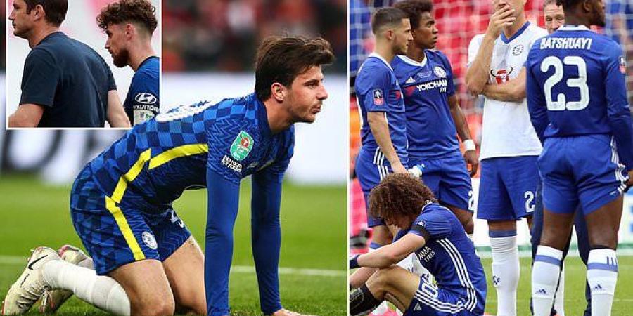 Wembley has become a poisoned chalice for Chelsea's latest generation of stars, losing five of their last six finals at what used to be an old stomping ground... and Mason Mount could suffer his SIXTH defeat there against Liverpool today