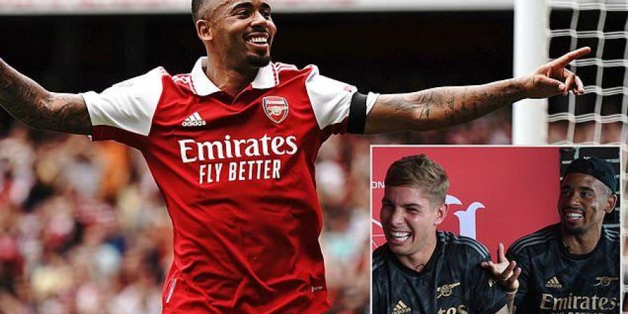 'I've been telling my friends - he's RIDICULOUS!': Emile Smith Rowe hails the immediate impact of Gabriel Jesus after Arsenal's £45m new boy smashed in seven goals during pre-season 
