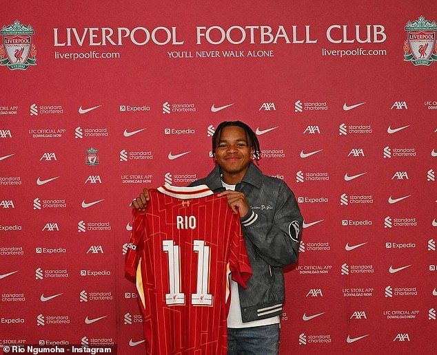 Rio Ngumoha has confirmed that he has joined Liverpool in a post on social media