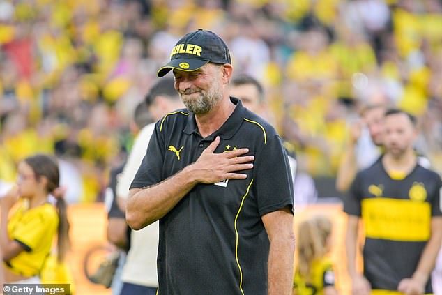 Jurgen Klopp detailed his joy in returning to Borussia Dortmund to coach a testimonial match