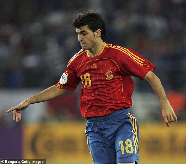 Cesc Fabregas pictured in action for Spain during the 2006 FIFA World Cup in Germany