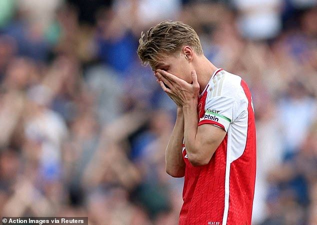 Martin Odegaard is likely to miss Arsenal's derby match against Tottenham due to injury