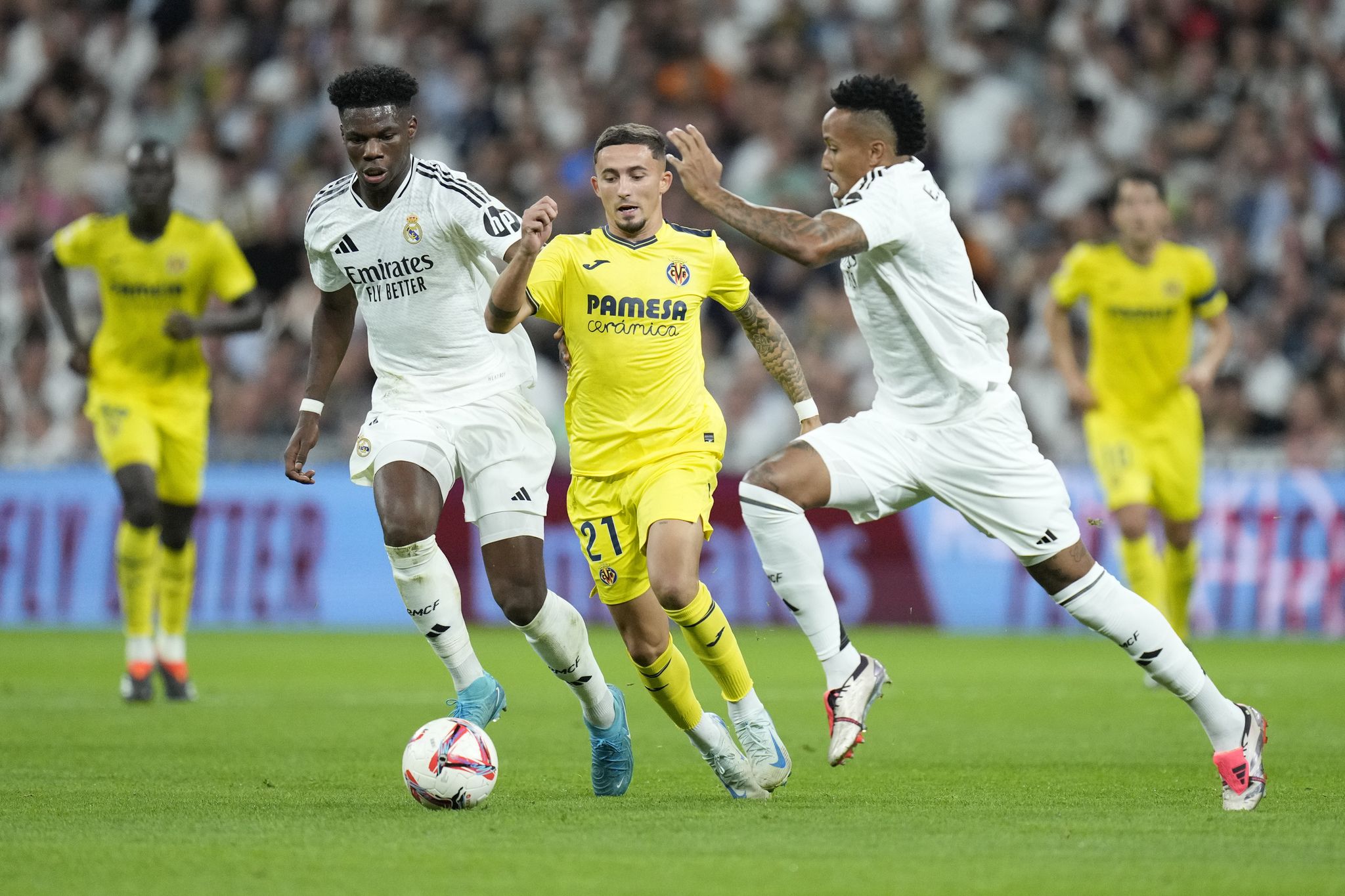 Villarreal's Yeremy Pino in action