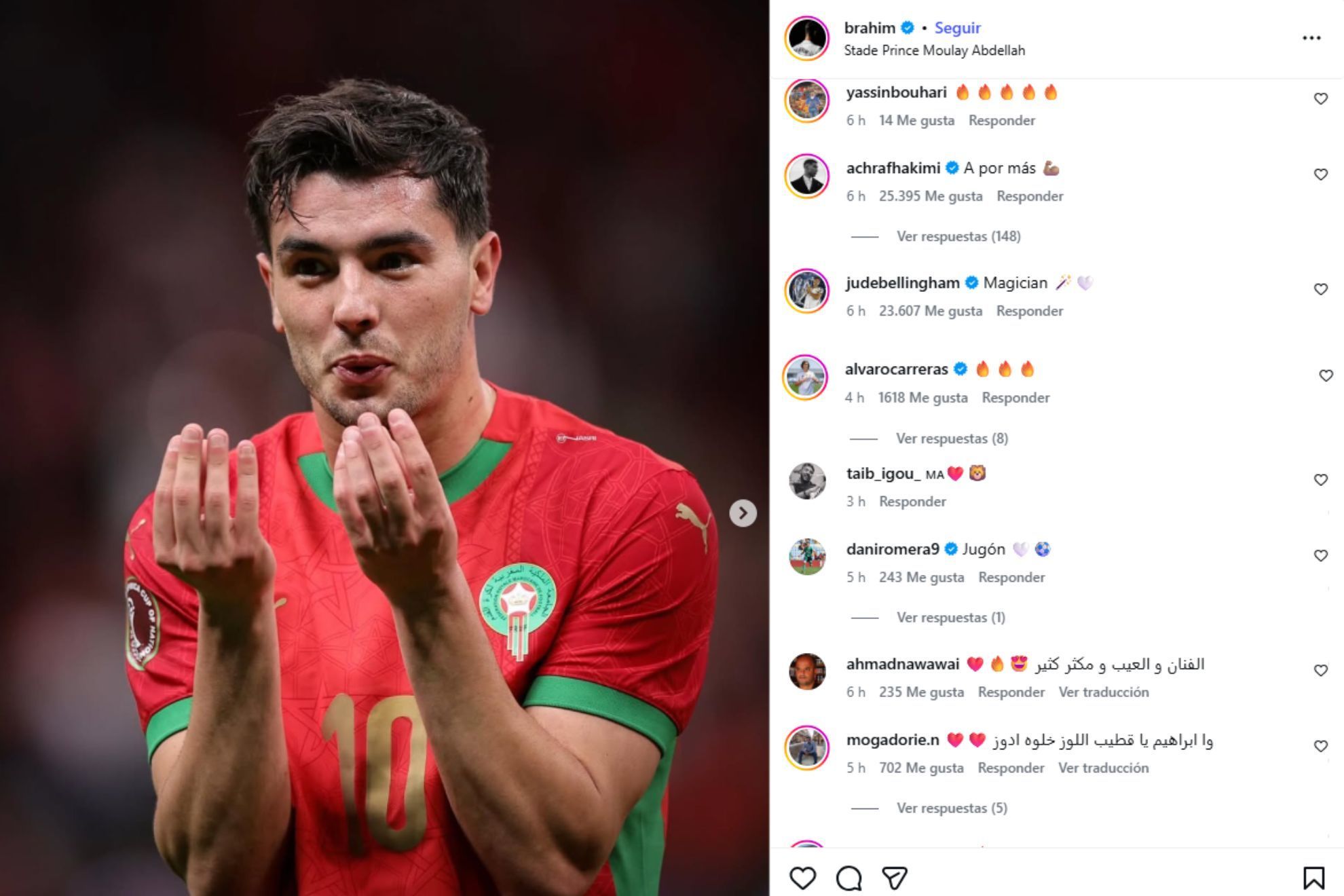 Real Madrid stars react to another great game from Brahim Diaz in the AFCON