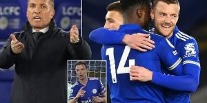 Brendan Rodgers admits he was UNHAPPY with his Leicester City side at half-time... despite the Foxes blitzing West Bromwich Albion with THREE first half goals on their way to a comfortable victory