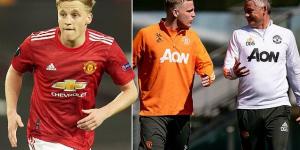 Manchester United 'will REJECT any offers for midfield flop Donny van de Beek this summer' with Ole Gunnar Solskjaer having 'big plans' for the Dutchman, despite giving him just 326 Premier League minutes all season 