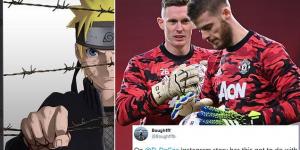 'Has this got to do with his future?': David de Gea sparks concern among Manchester United fans with a cryptic post of Japanese anime character Naruto trying to pull a barbed wire fence out of his way 