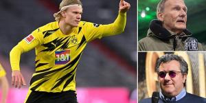Erling Haaland WILL be a Borussia Dortmund player next season, says club chief Hans-Joachim Watzke, as he dismisses Mino Raiola's tour to Real Madrid and Barcelona for transfer talks as 'self-marketing'  