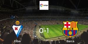 Visitors secure victory as Barca beat Eibar 1-0