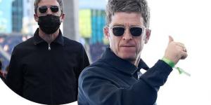 Noel Gallagher arrives at the stadium ahead of the Champions League final between his beloved Manchester City and Chelsea in Porto