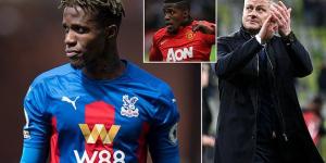 Manchester United 'will receive MILLIONS if wantaway star Wilfried Zaha leaves Crystal Palace this summer, with Red Devils getting 25 per cent of his transfer fee'