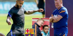 Memphis Depay CONFIRMS he is close to joining Barcelona on a free transfer after admitting that it is 'my dream to play for Koeman' with the Lyon star out of contact at the end of this month