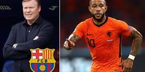 Memphis Depay 'on the brink of completing his move to Barcelona' on a free transfer with an official announcement of his switch from Lyon 'expected to be made this weekend'