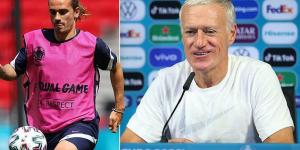 Didier Deschamps hails Antoine Griezmann as 'one of the greatest players of all-time' as the Barcelona star prepares to make his 50th consecutive appearance for France against Hungary at Euro 2020