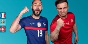 موعد والقنوات الناقلة ومعلق مباراة فرنسا وسويسرا اليوم في يورو 2020