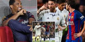 Samuel Eto'o says Barcelona should sign Real Madrid legend Sergio Ramos with the Spain defender searching for a new club after leaving the Bernabeu following 16 trophy-laden seasons 