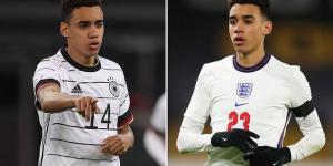 Germany midfielder Jamal Musiala claims he won't find it tough to face England despite having played for his 'second home' at Under 21 level... but admits the Euro 2020 clash will be 'a special match'