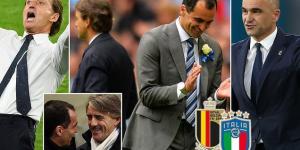 A tale of two Robertos: Martinez sent Mancini's career into a downward spiral after shocking him in the 2013 FA Cup final... and tonight they will meet for the first time since as Belgium and Italy bosses in Euro 2020 crunch