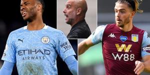 Raheem Sterling 'no closer to signing new contract with Manchester City' but England forward WON'T be on his way out even if champions end up completing Jack Grealish signing