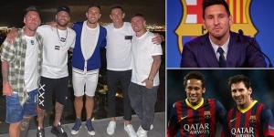 Lionel Messi insists picture of him in Ibiza with PSG stars including Neymar and Angel Di Maria 24 hours before Barcelona exit was announced was a 'coincidence'... but admits players were telling him to 'come to Paris'
