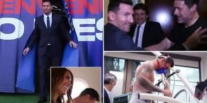 Day 1, behind the scenes! Lionel Messi's first 24 hours as a PSG player are shown in an all-access video - as Argentine superstar meets new team-mates and manager Mauricio Pochettino following medical and unveiling at Parc des Princes 