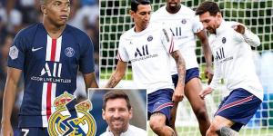 Real Madrid are confident a deal CAN be struck for Kylian Mbappe after PSG rejected their second offer of £154m, with the French giants desperate to draw a line under the transfer saga so it doesn't overshadow Lionel Messi's debut in Ligue 1 against Reims