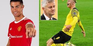 Not finished yet! Manchester United make signing striker Erling Haaland from Borussia Dortmund 'a PRIORITY next summer'... despite their huge £385,000 a week outlay to bring back 36-year-old Cristiano Ronaldo