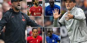 Liverpool and Chelsea share IDENTICAL records after five Premier League games and boast mean defences... with Man City faltering, Jurgen Klopp and Thomas Tuchel could go shot-for-shot for the title