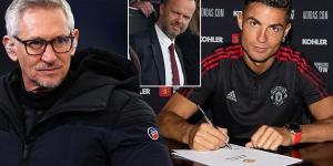 Gary Lineker reveals Ed Woodward tied up Cristiano Ronaldo's Manchester United return in the Match of the Day host's GARDEN as he lifts the lid on negotiations between Red Devils chief and Jorge Mendes