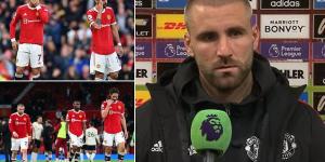 'I wasn't good enough, I need to be better... this result was coming': Luke Shaw says Ole Gunnar Solskjaer is NOT to blame for Man United's woe and condemns 'easy to play through' stars - including himself!