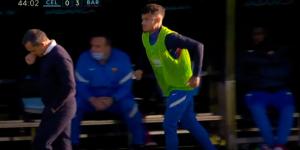 Philippe Coutinho's controversial warm up against Celta Vigo