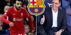 Barcelona boss Xavi 'wants to sign Mohamed Salah at ALL COSTS' for Nou Camp rebuild with Catalans desperate to match Real Madrid as their rivals close in on Kylian Mbappe