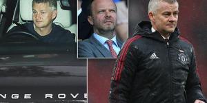 Ole's at the wheel (for now, at least!): Under-pressure Manchester United boss Solskjaer is seen for the first time since taking week off as he arrives at the training ground with major work to do and his job still on the line
