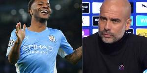 Pep Guardiola praises Raheem Sterling for 'going back to basics' in his search for a return to form for Manchester City with the England winger set for another start amid ongoing midfield injuries