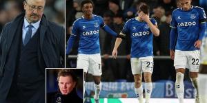 Steve McManaman accuses Everton of 'WASTING money' on players with a lack of options on bench in Liverpool defeat... as he predicts club are heading for a 'relegation battle' which will see boss Rafael Benitez fired