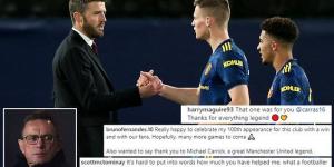 'It's hard to put into words how much you have helped me': Scott McTominay leads the way as Manchester United stars pen emotional tributes to 'legend' Michael Carrick after his decision to leave the club