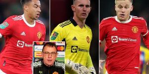 Manchester United interim boss Ralf Rangnick tells fringe players that TONIGHT is their 'chance to perform' with German set to rotate for Champions League clash against Young Boys 