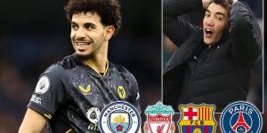 Wolves could miss out on huge cash windfall from potential sale of Rayan Ait-Nouri after former side Angers inserted a 50 PER CENT sell on clause for youngster amid PSG, Man City, Barcelona and Liverpool interest