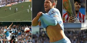 Five goals in 20 minutes against Newcastle, a hat-trick against Bayern Munich... and who can forget THAT last-minute strike against QPR to win the title? Sergio Aguero's best moments as Man City legend retires at just 33 due to heart problems