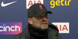 Jurgen Klopp asks why Tottenham did not have hand sanitiser in their press room ahead of post-match media duties, as wary Liverpool boss points out he has to 'touch a chair' despite Spurs' Covid outbreak