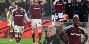A defence decimated by injuries, Michail Antonio losing his goal scoring form and the infamous Europa League fatigue finally taking its toll... why West Ham are wobbling as boss David Moyes hopes to reignite their bid to reach Premier League top four