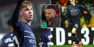 Ashley Cole praises 'very intelligent' Manchester City youngster Cole Palmer for impressive display against Swindon with prospect scoring and providing an assist