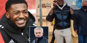 Ainsley Maitland-Niles arrives in Italy as he prepares to complete loan move from Arsenal with 24-year-old expected to make his Roma debut against Juventus on Sunday 