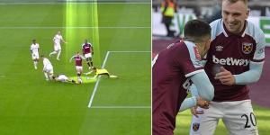 'I thought they were going to pull it back... I think they should have done': Jermaine Beckford and Jermain Defoe agree that VAR should have RULED OUT Manuel Lanzini's goal for West Ham against Leeds as Jarrod Bowen was offside in the build-up