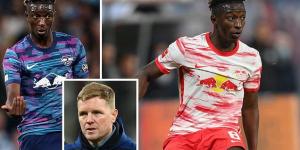 Newcastle launch an ambitious move for RB Leipzig's Man United target Amadou Haidara, with total cost of any deal expected to exceed an eye-watering £80MILLION including wages