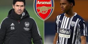Arsenal poach wonderkid Lino Da Cruz Sousa from West Brom as the 16-year-old left-back, who has represented England at Under-16 level, becomes Mikel Arteta's first signing of the January window