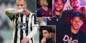 Late-night parties with Neymar two days before El Clasico, a charge for drink driving and going AWOL at Barcelona... Arsenal loan target Arthur Melo has a controversial past and could be difficult for Mikel Arteta to keep in line if he seals a January move